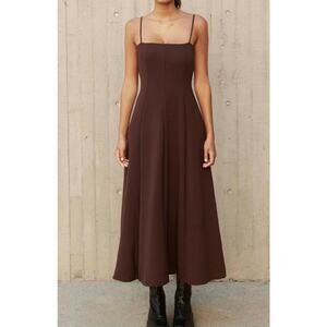 Reformation Marianna Chestnut Dress size small